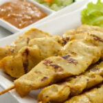 Marinade Poulet-Spiesse m. Erdnusssause